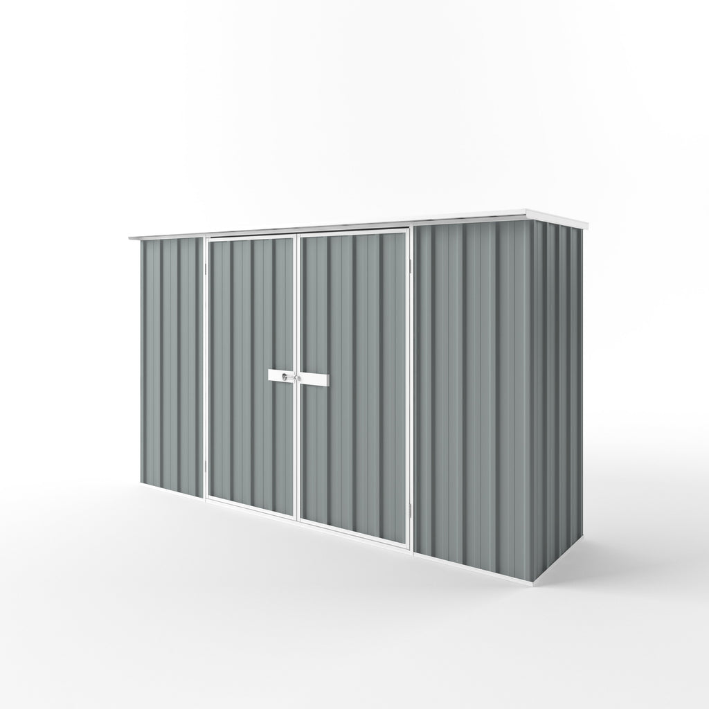 Flat Roof Garden Shed 3.00m (w) x 0.78m (d)x 1.82m (h)  Armour Grey Colour