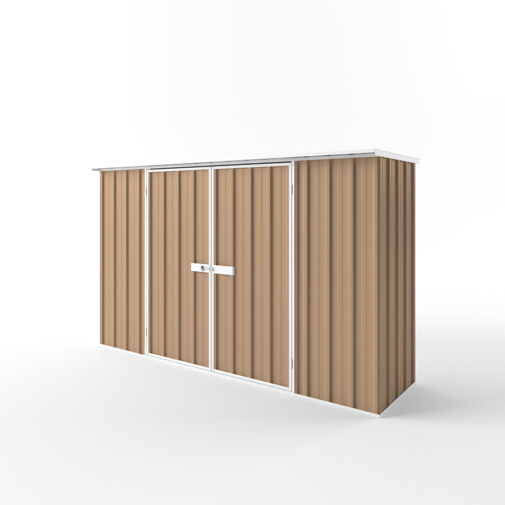 Flat Roof Garden Shed 3.00m (w) x 0.78m (d) Standard - 1.82m Pale Terracotta Colour