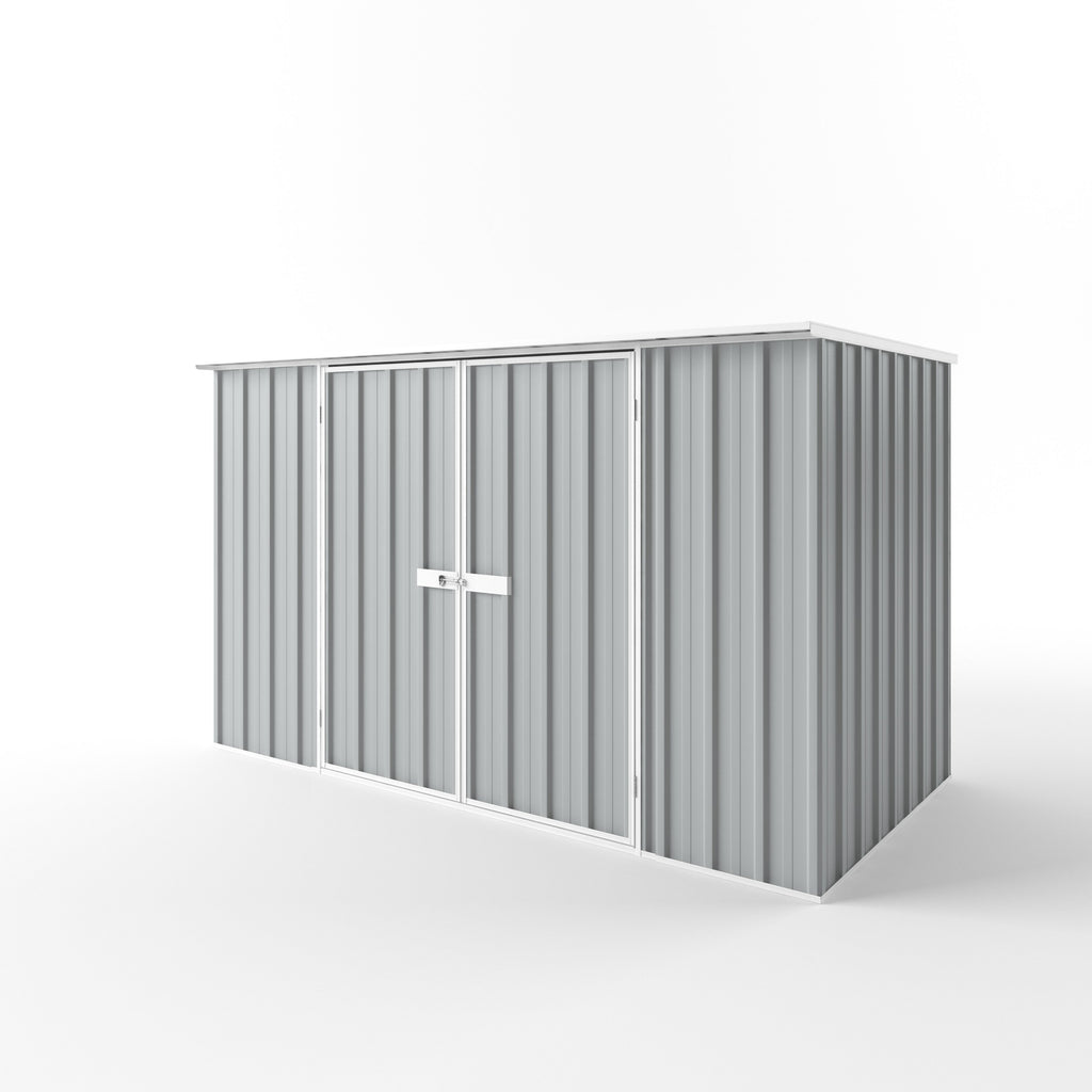 Flat Roof Garden Shed 3.00m (w) x 1.50m (d)x 1.82m (h)  Gull Grey Colour