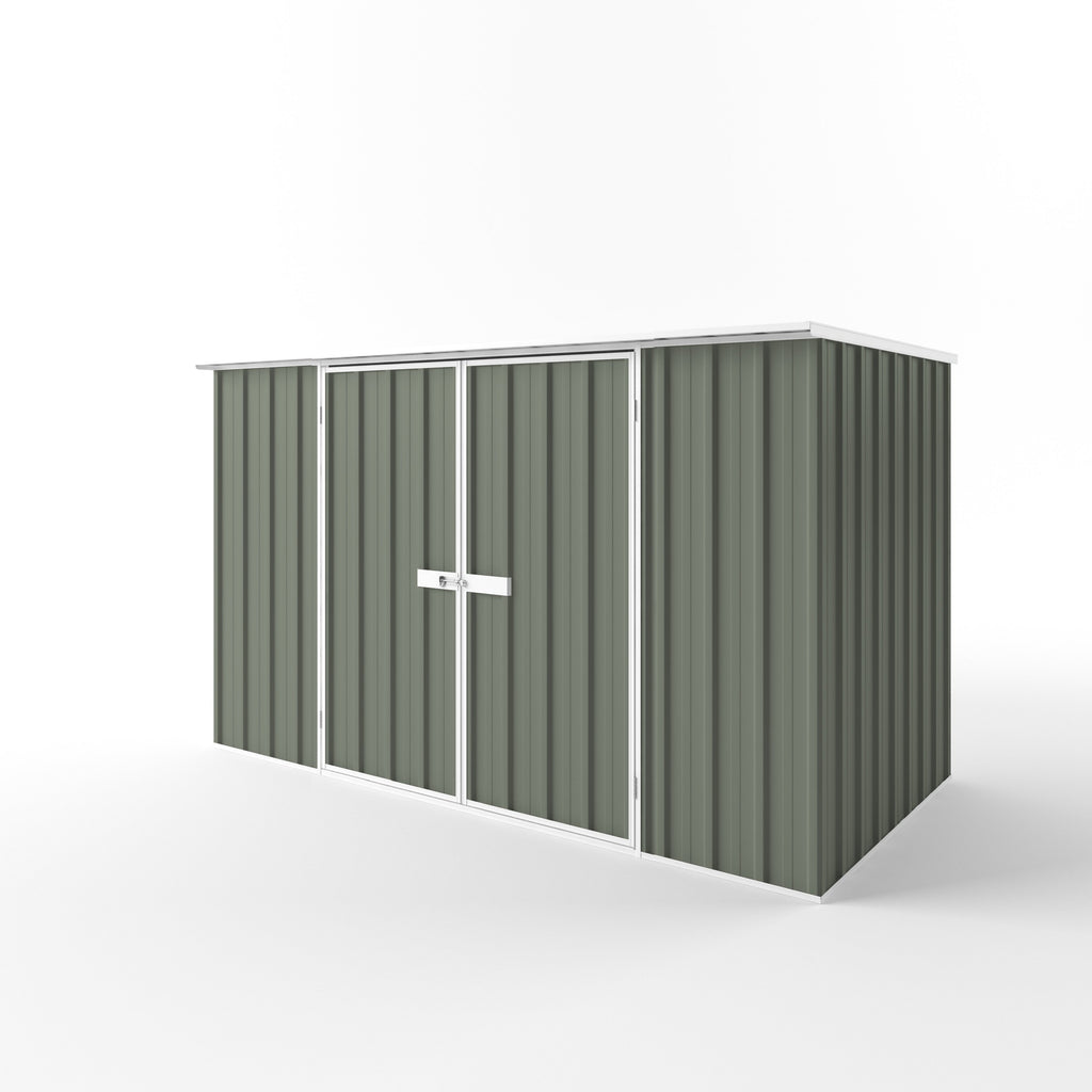 Flat Roof Garden Shed 3.00m (w) x 1.50m (d)x 1.82m (h)  Mist Green Colour