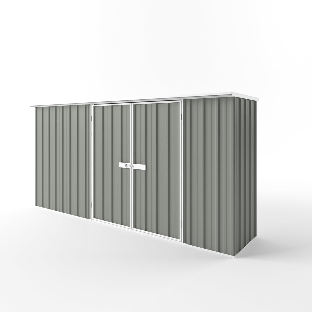 Flat Roof Garden Shed 3.75m (w) x 0.78m (d)x 1.82m (h)  Bush Smoke Colour