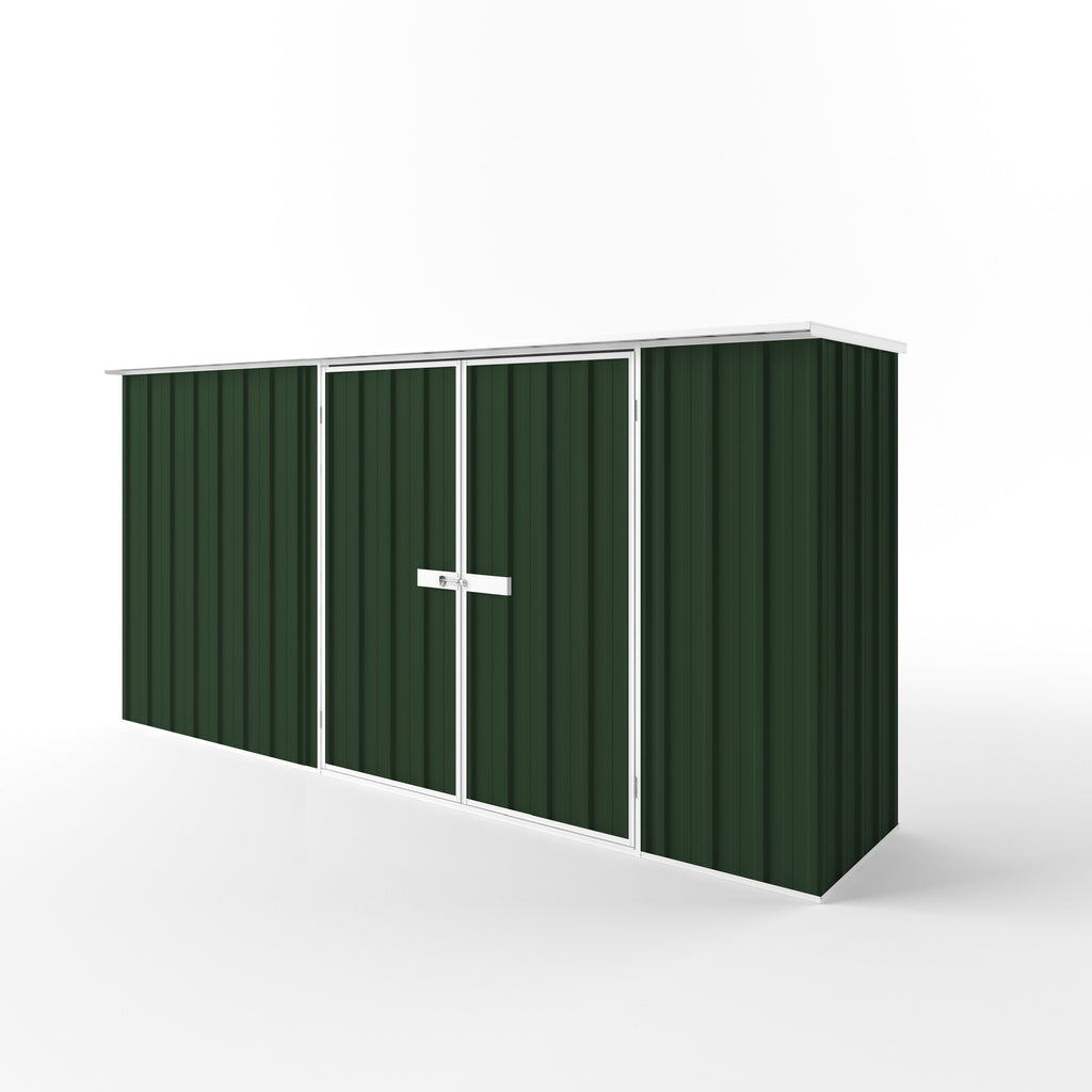 Flat Roof Garden Shed 3.75m (w) x 0.78m (d)x 1.82m (h)  Caulfield Green Colour