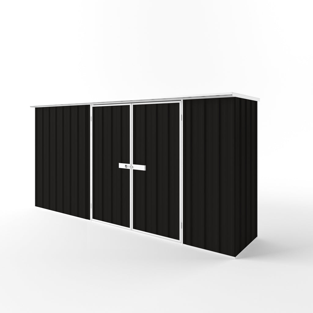 Flat Roof Garden Shed 3.75m (w) x 0.78m (d)x 1.82m (h)  Ebony Colour