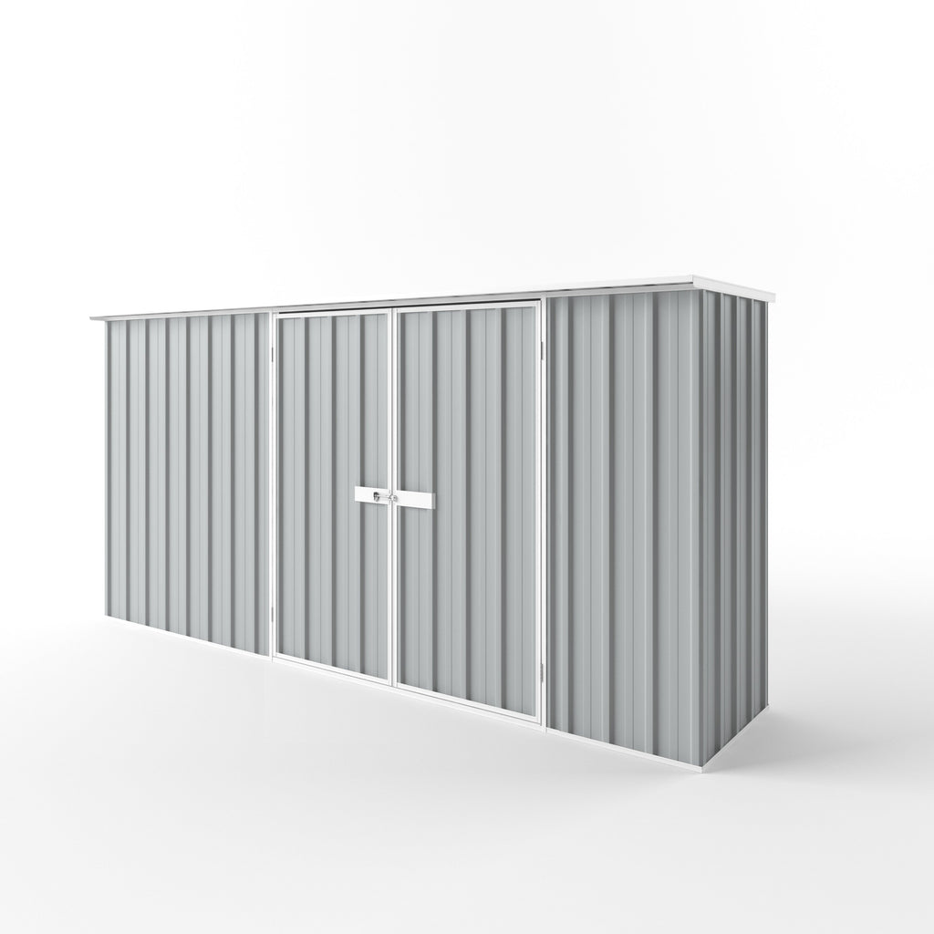 Flat Roof Garden Shed 3.75m (w) x 0.78m (d)x 1.82m (h)  Gull Grey Colour