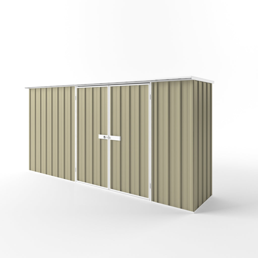 Flat Roof Garden Shed 3.75m (w) x 0.78m (d) Standard - 1.82m Wheat Colour