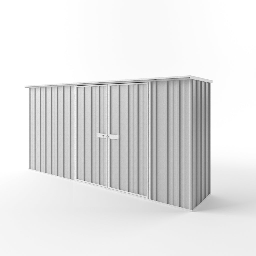 Flat Roof Garden Shed 3.75m (w) x 0.78m (d)x 1.82m (h)  Zinc Colour