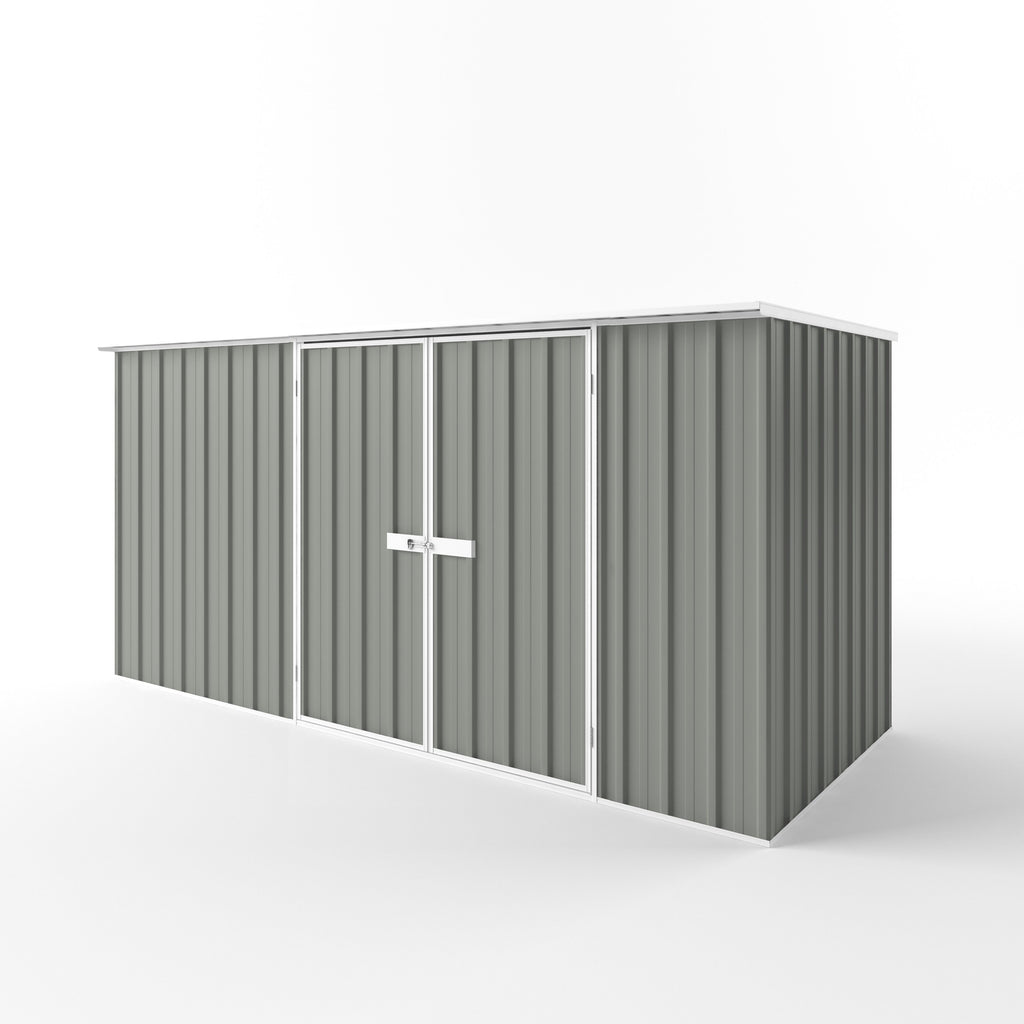 Flat Roof Garden Shed 3.75m (w) x 1.50m (d) Standard - 1.82m Bush Smoke Colour