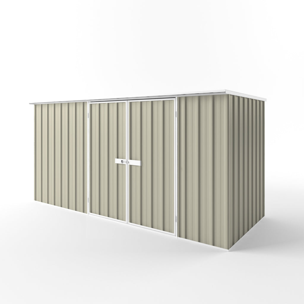 Flat Roof Garden Shed 3.75m (w) x 1.50m (d) Standard - 1.82m Merino Colour