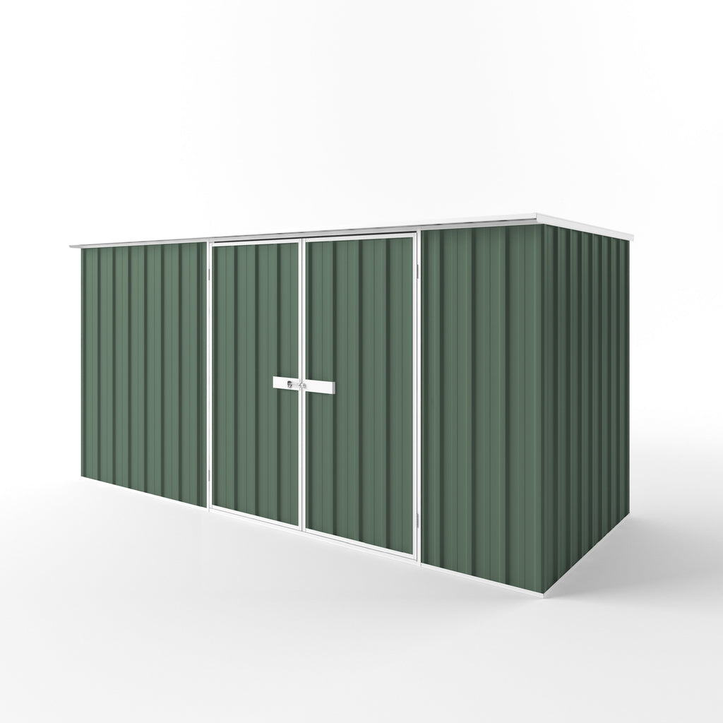 Flat Roof Garden Shed 3.75m (w) x 1.50m (d)x 1.82m (h)  Rivergum Colour