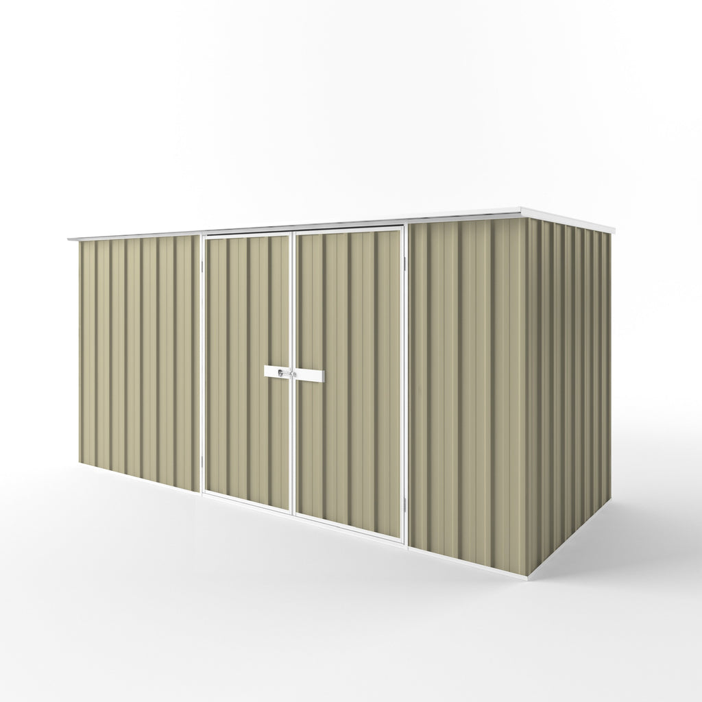 Flat Roof Garden Shed 3.75m (w) x 1.50m (d)x 1.82m (h)  Wheat Colour