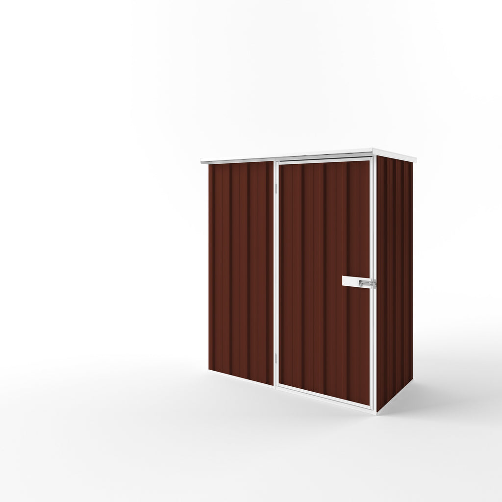 Flat Roof Garden Shed 1.50m (w) x 0.78m (d) Standard Heritage Red Colour