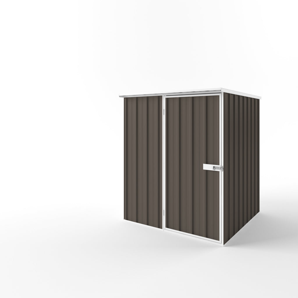 Flat Roof Garden Shed 1.50m (w) x 1.50m (d)x 1.82m (h)  Jasmin Brown Colour