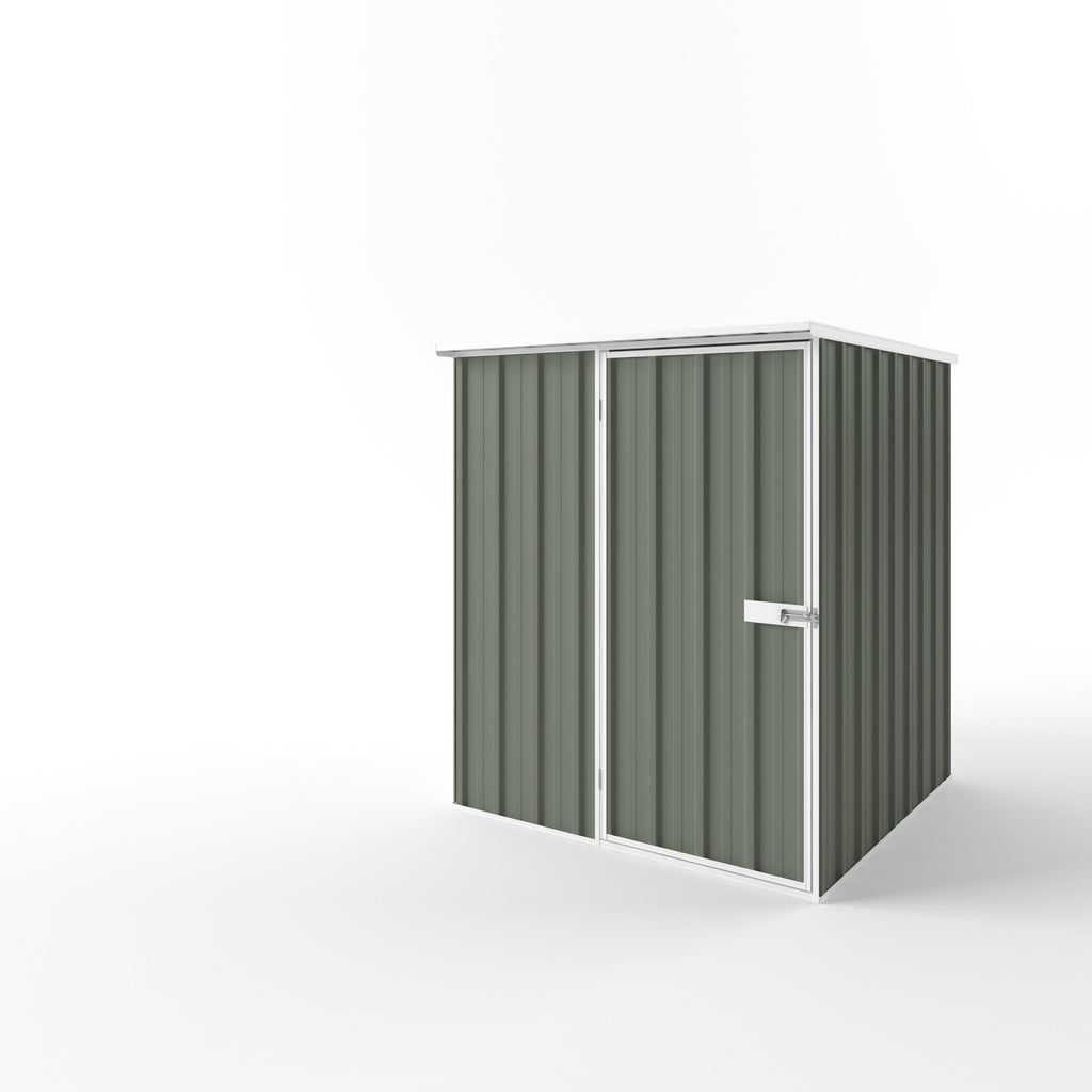 Flat Roof Garden Shed 1.50m (w) x 1.50m (d)x 1.82m (h)  Mist Green Colour
