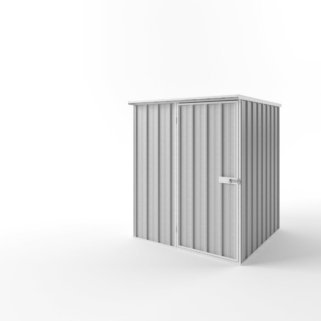 Flat Roof Garden Shed 1.50m (w) x 1.50m (d)x 1.82m (h)  Zinc Colour