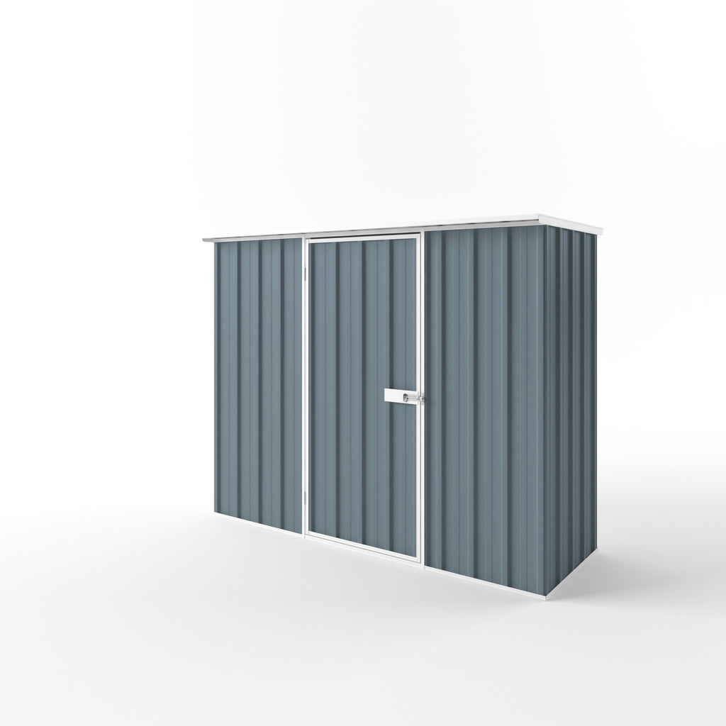 Flat Roof Garden Shed 2.25m (w) x 0.78m (d) Standard - 1.82m Blue Horizon Colour