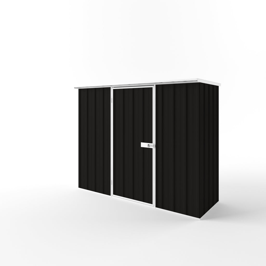 Flat Roof Garden Shed 2.25m (w) x 0.78m (d)x 1.82m (h)  Ebony Colour