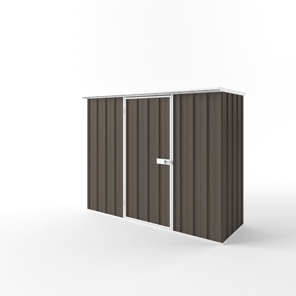 Flat Roof Garden Shed 2.25m (w) x 0.78m (d) Standard - 1.82m Jasmin Brown Colour