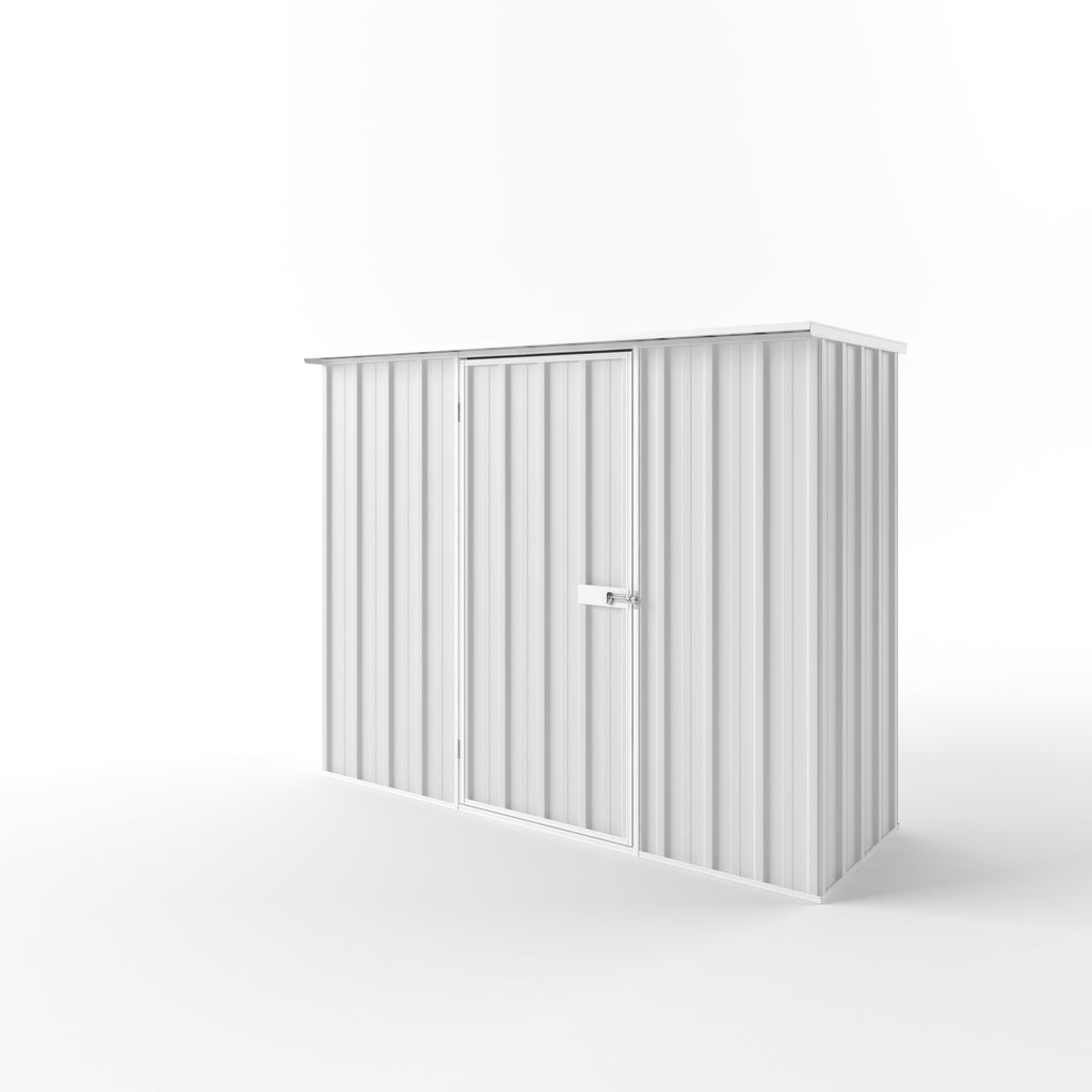 Flat Roof Garden Shed 2.25m (w) x 0.78m (d)x 1.82m (h)  Off White Colour