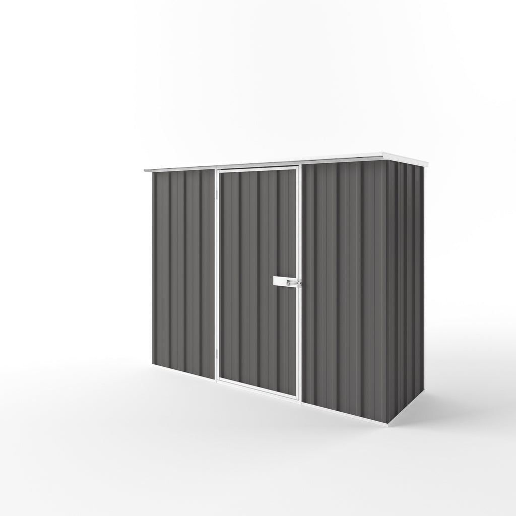 Flat Roof Garden Shed 2.25m (w) x 0.78m (d)x 1.82m (h)  Slate Grey Colour