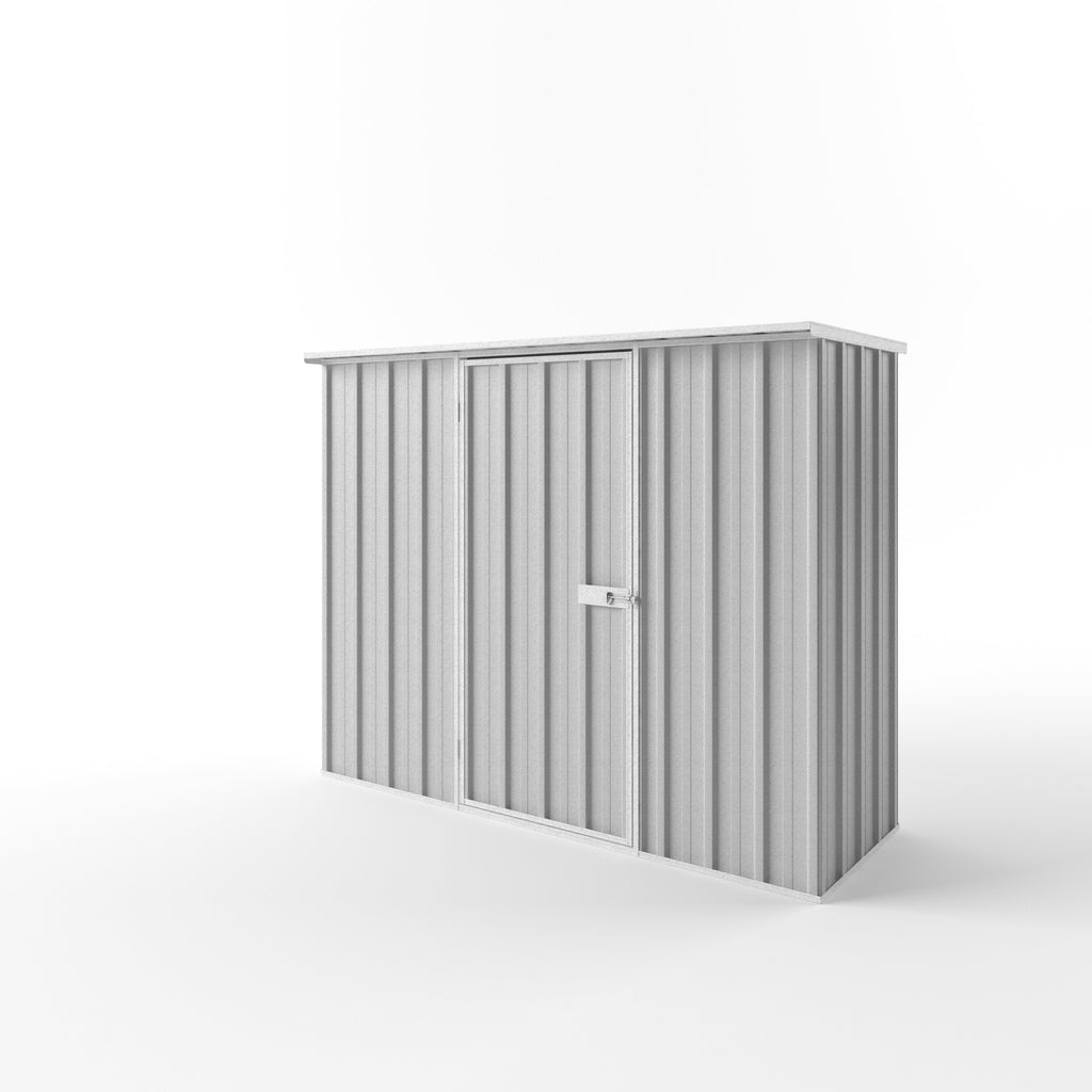Flat Roof Garden Shed 2.25m (w) x 0.78m (d)x 1.82m (h)  Zinc Colour