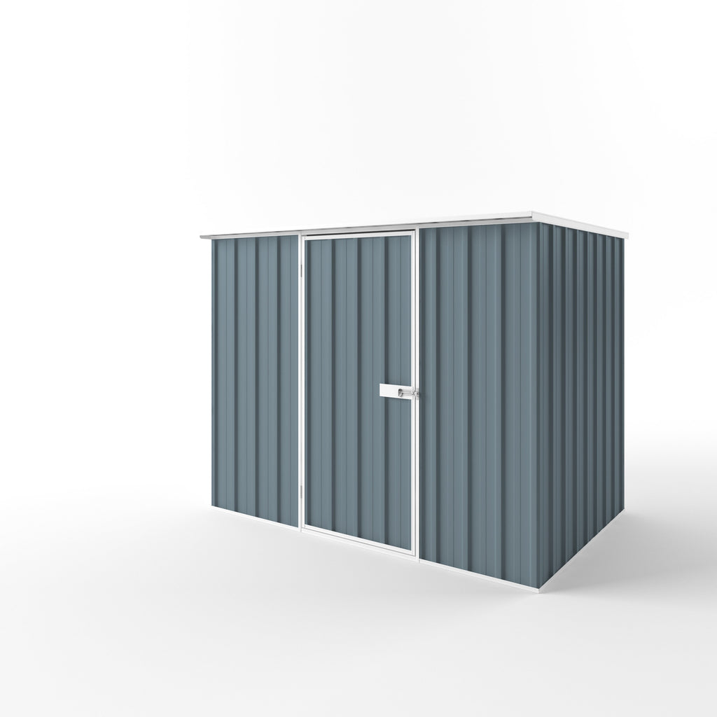 Flat Roof Garden Shed 2.25m (w) x 1.50m (d) Standard - 1.82m Blue Horizon Colour