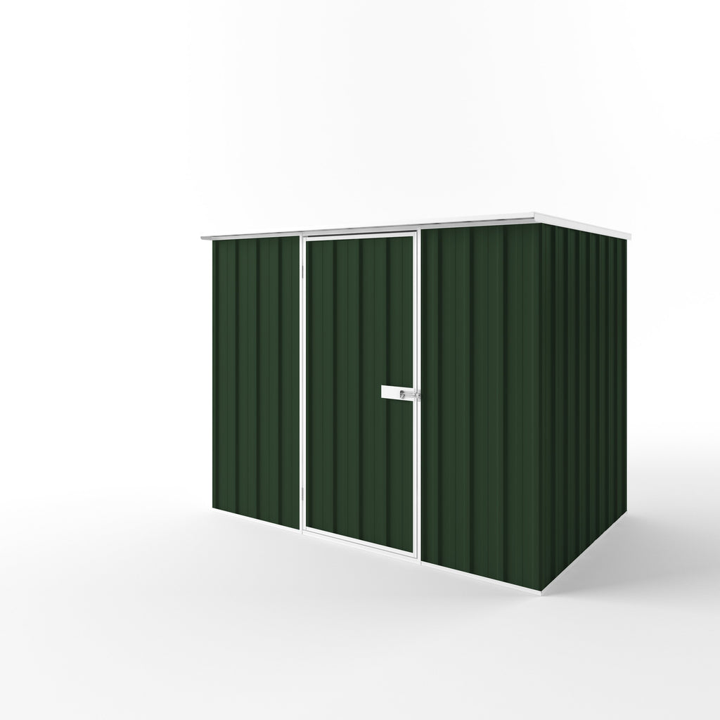 Flat Roof Garden Shed 2.25m (w) x 1.50m (d) Standard - 1.82m Caulfield Green Colour