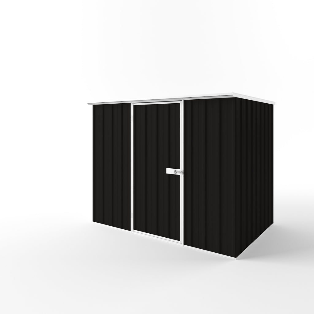 Flat Roof Garden Shed 2.25m (w) x 1.50m (d) Standard - 1.82m Ebony Colour