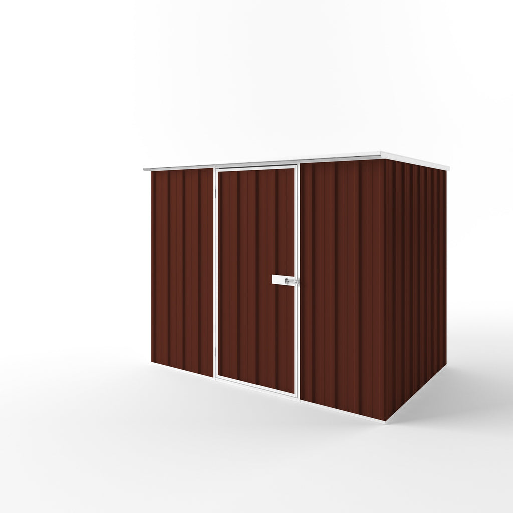 Flat Roof Garden Shed 2.25m (w) x 1.50m (d) Standard - 1.82m Heritage Red Colour