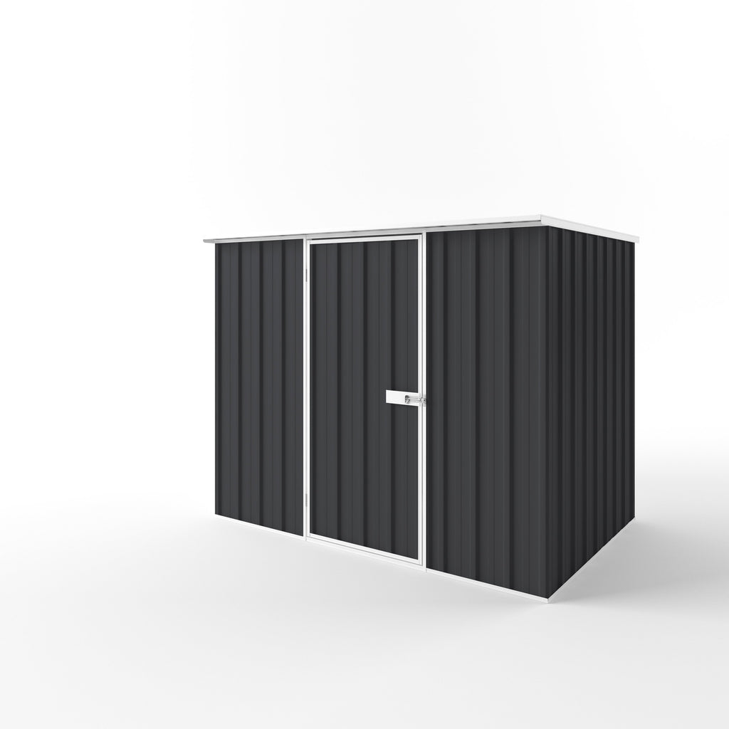 Flat Roof Garden Shed 2.25m (w) x 1.50m (d) Standard - 1.82m Iron Grey Colour