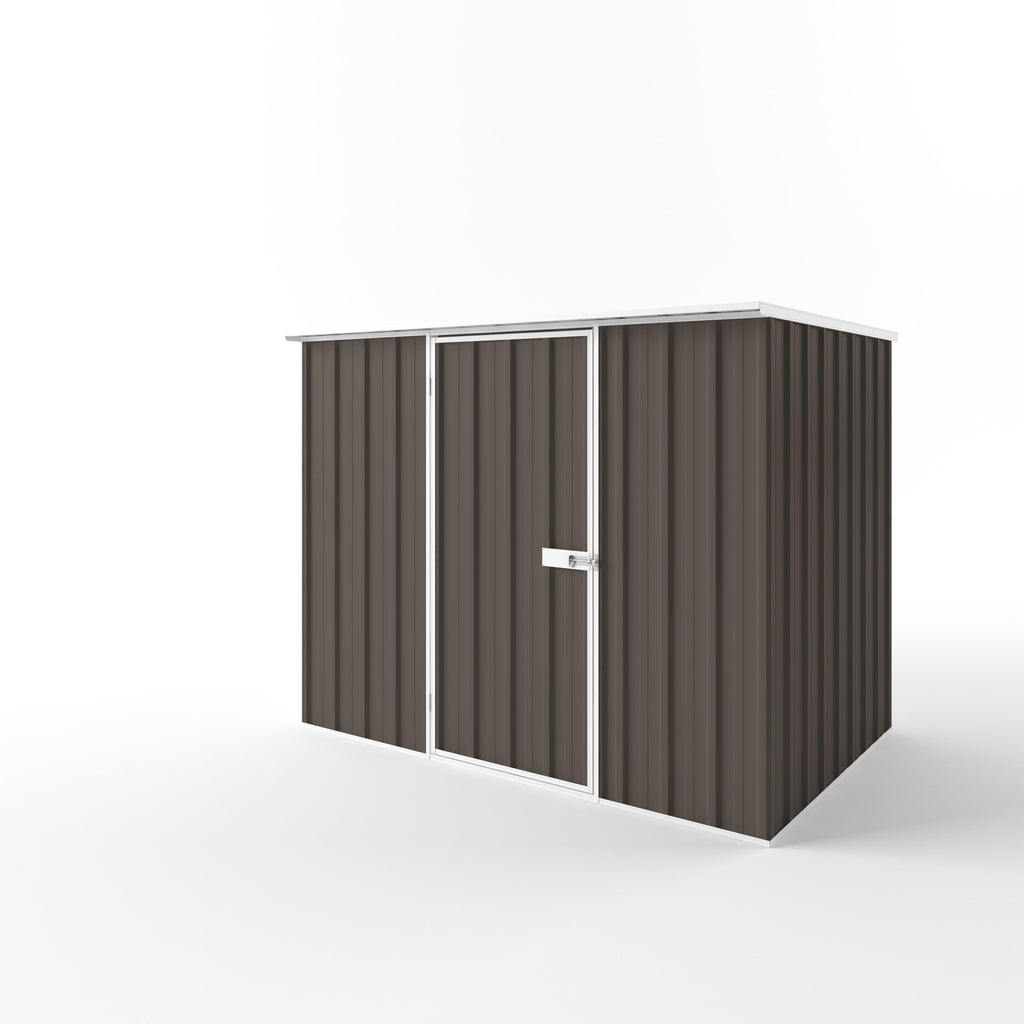 Flat Roof Garden Shed 2.25m (w) x 1.50m (d)x 1.82m (h)  Jasmin Brown Colour