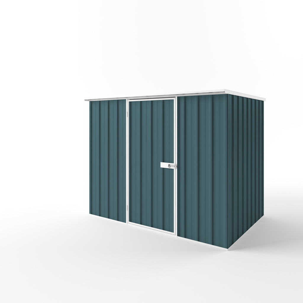 Flat Roof Garden Shed 2.25m (w) x 1.50m (d) Standard - 1.82m Torres Blue Colour
