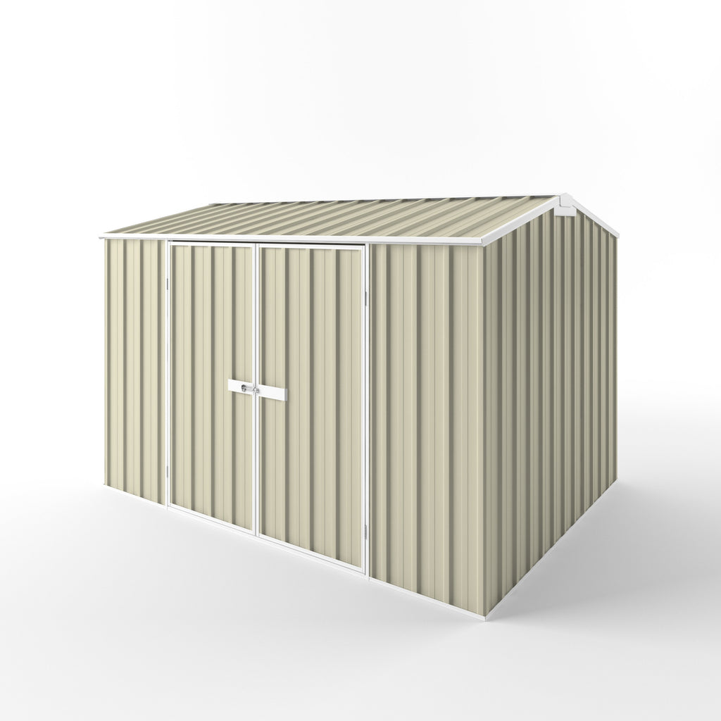 Gable Roof Garden Shed 3.00m (w) x 2.25m (d)x 2.05m (h)  Smooth Cream Colour