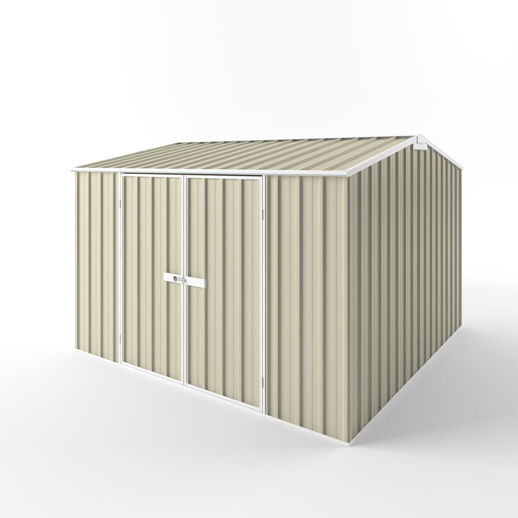 Gable Roof Garden Shed 3.00m (w) x 3.00m (d) Standard - 2.10m Smooth Cream Colour