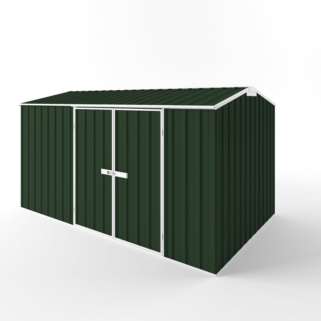 Gable Roof Garden Shed 3.75m (w) x 2.25m (d) Standard - 2.05m Caulfield Green Colour
