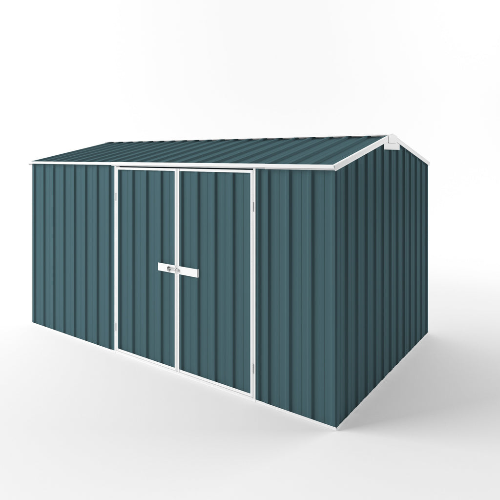 Gable Roof Garden Shed 3.75m (w) x 2.25m (d) Standard - 2.05m Torres Blue Colour