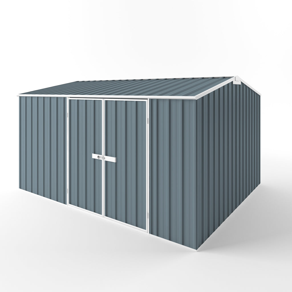 Gable Roof Garden Shed 3.75m (w) x 3.00m (d) Standard - 2.10m Blue Horizon Colour