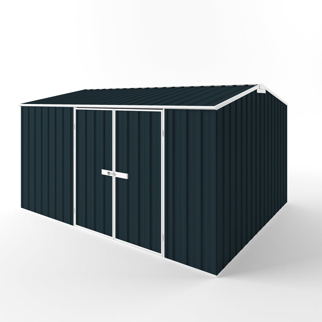 Gable Roof Garden Shed 3.75m (w) x 3.00m (d)x 2.10m (h)  Mountain Blue Colour