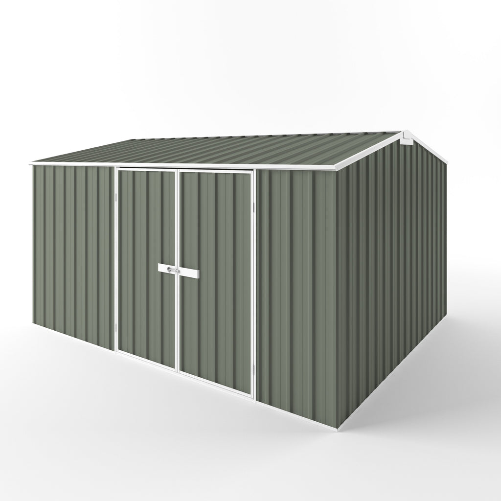 Gable Roof Garden Shed 3.75m (w) x 3.00m (d)x 2.10m (h)  Mist Green Colour