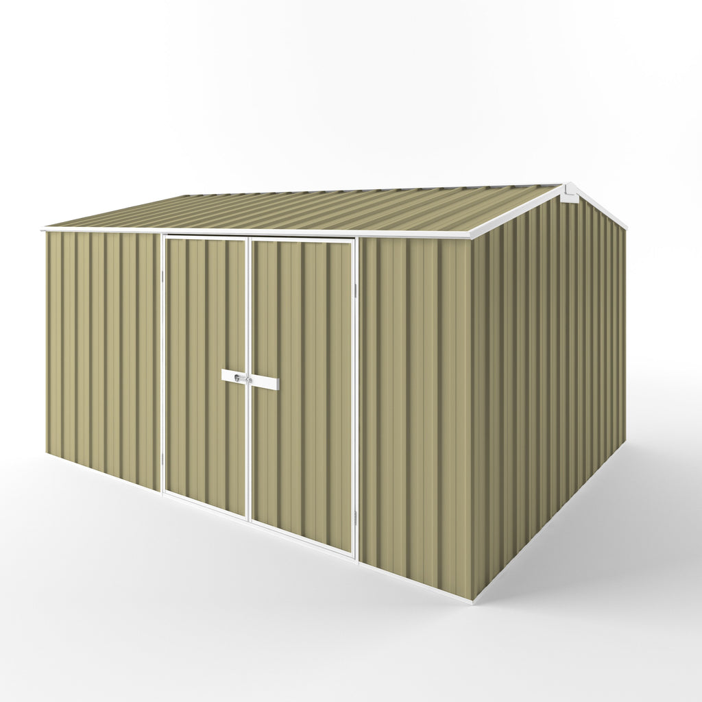 Gable Roof Garden Shed 3.75m (w) x 3.00m (d) Standard - 2.10m Sandlewood Colour
