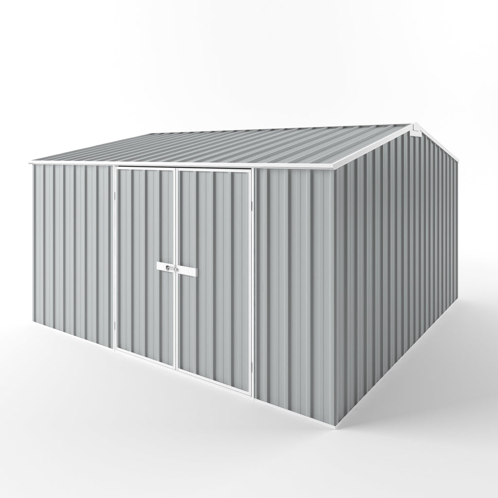 Gable Roof Garden Shed 3.75m (w) x 3.75m (d)x 2.18m (h)  Gull Grey Colour