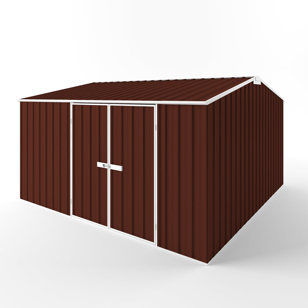Gable Roof Garden Shed 3.75m (w) x 3.75m (d)x 2.18m (h)  Heritage Red Colour