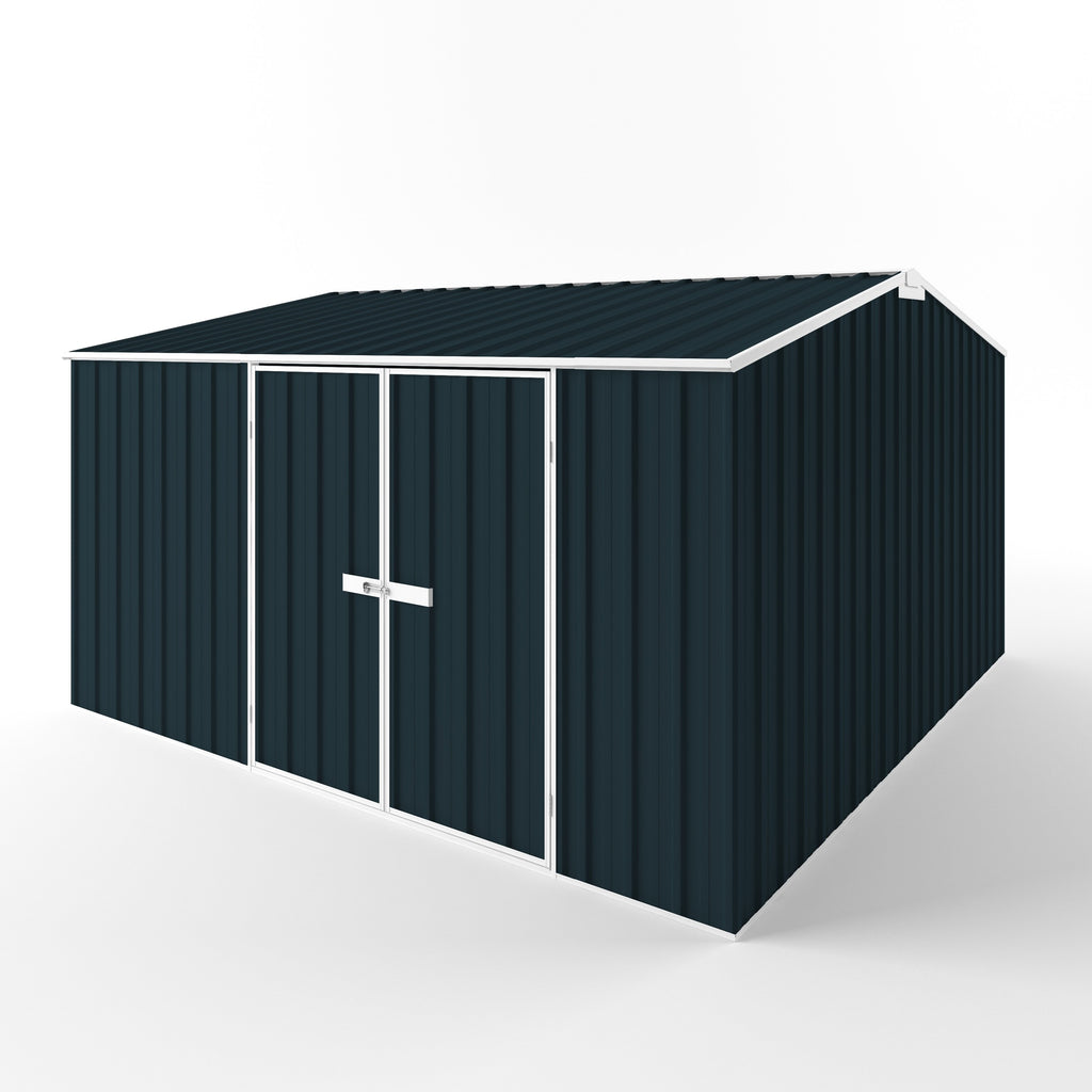 Gable Roof Garden Shed 3.75m (w) x 3.75m (d)x 2.18m (h)  Mountain Blue Colour