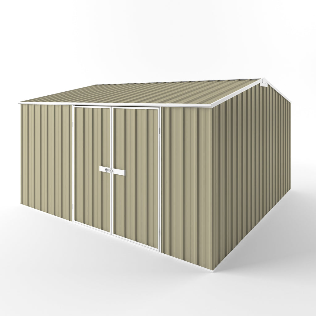 Gable Roof Garden Shed 3.75m (w) x 3.75m (d)x 2.18m (h)  Wheat Colour