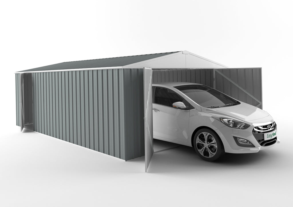 Garage Shed 6.00m (w) x 3.75m (d)x 2.18m (h)  Armour Grey Colour
