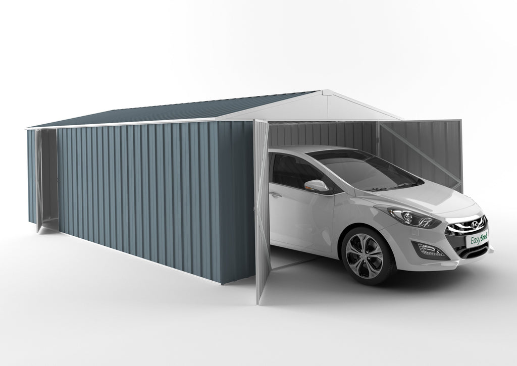 Garage Shed 6.00m (w) x 3.75m (d) Standard - 2.18m Blue Horizon Colour