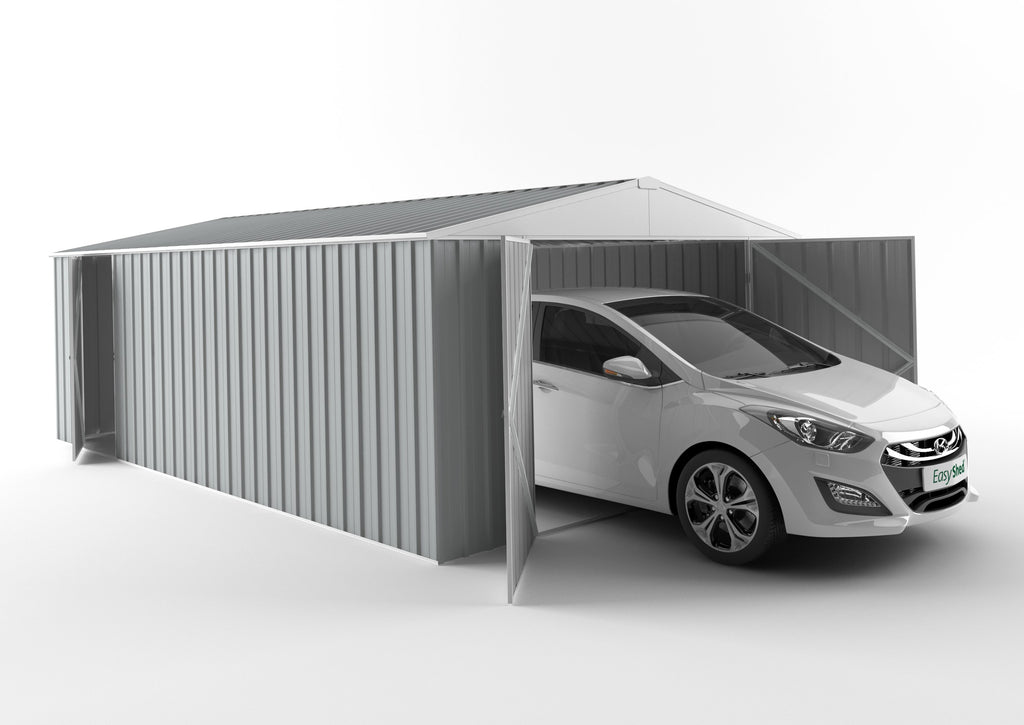 Garage Shed 6.00m (w) x 3.75m (d) Standard - 2.18m Gull Grey Colour