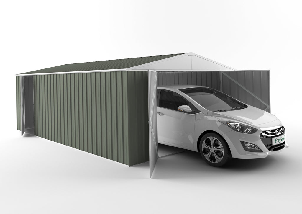 Garage Shed 6.00m (w) x 3.75m (d)x 2.18m (h)  Mist Green Colour