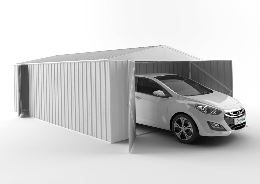 Garage Shed 6.00m (w) x 3.75m (d)x 2.18m (h)  Off White Colour
