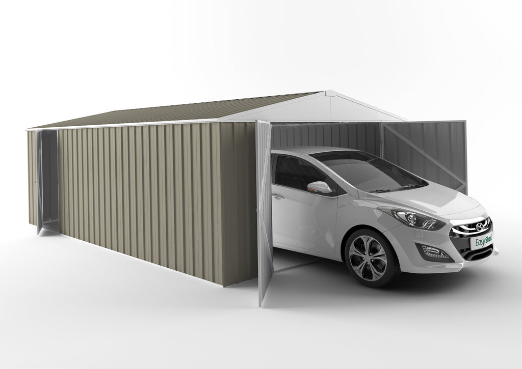 Garage Shed 6.00m (w) x 3.75m (d) Standard - 2.18m Stone Colour