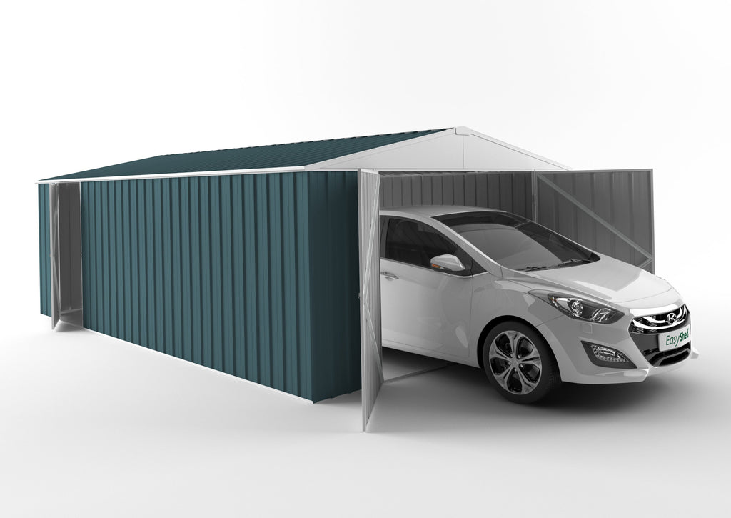 Garage Shed 6.00m (w) x 3.75m (d) Standard - 2.18m Torres Blue Colour